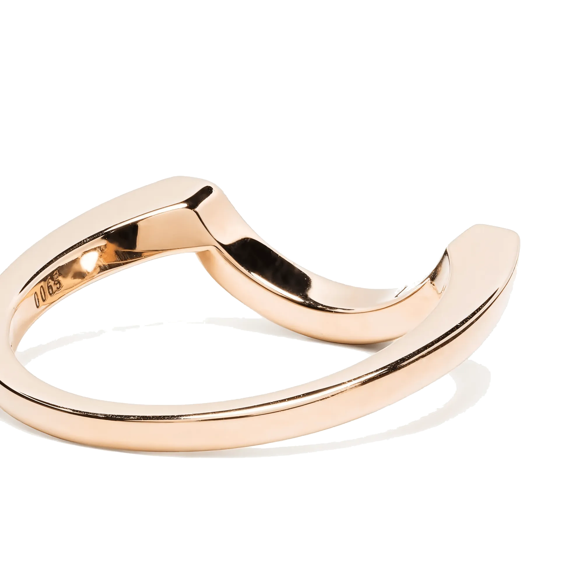 Intrépide grand arc pavée ring