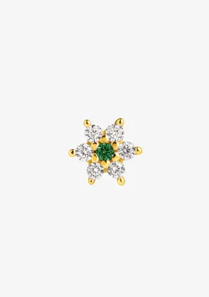 Ivy Emerald Piercing Gold