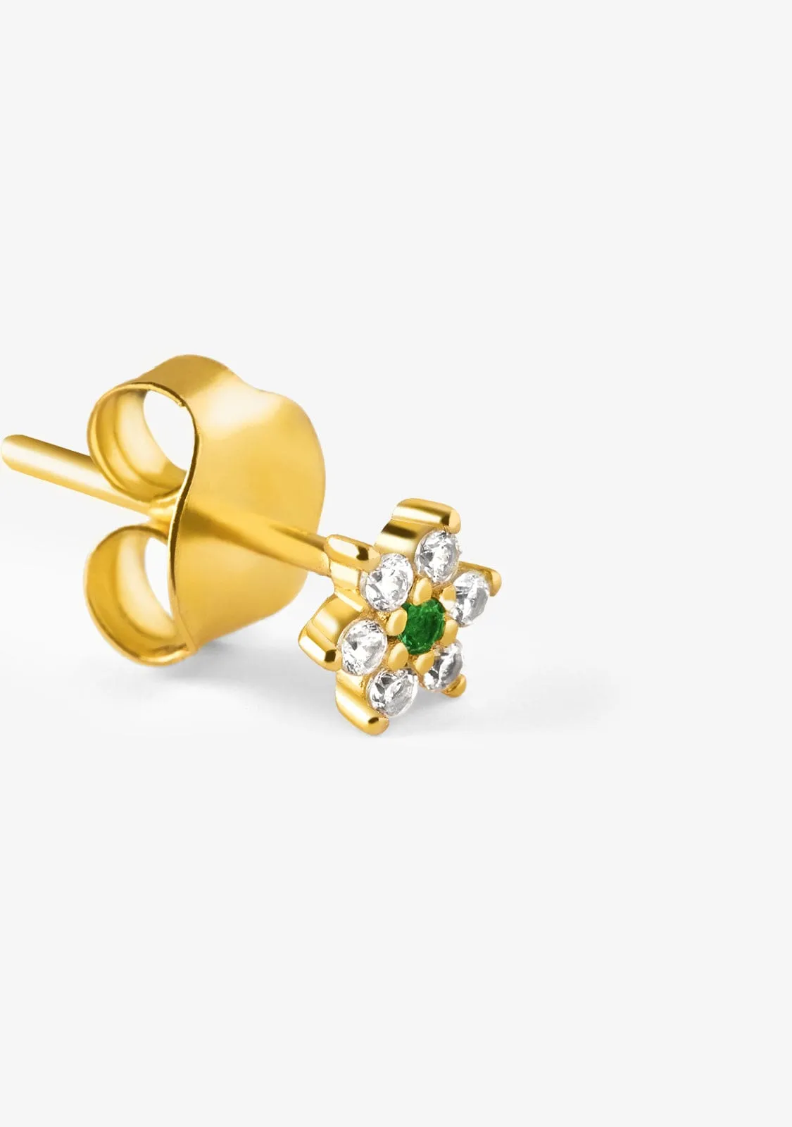Ivy Emerald Piercing Gold