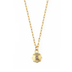June Birthstone Necklace Made With Swarovski® Crystals - Gold