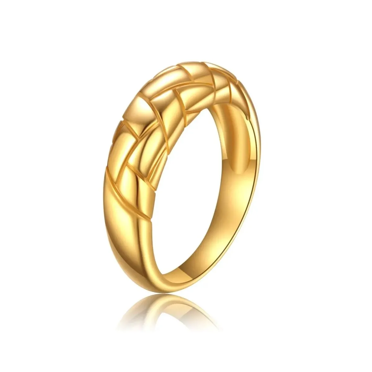 Kyerlyn Chunky Gold Rings Size 6 to 9