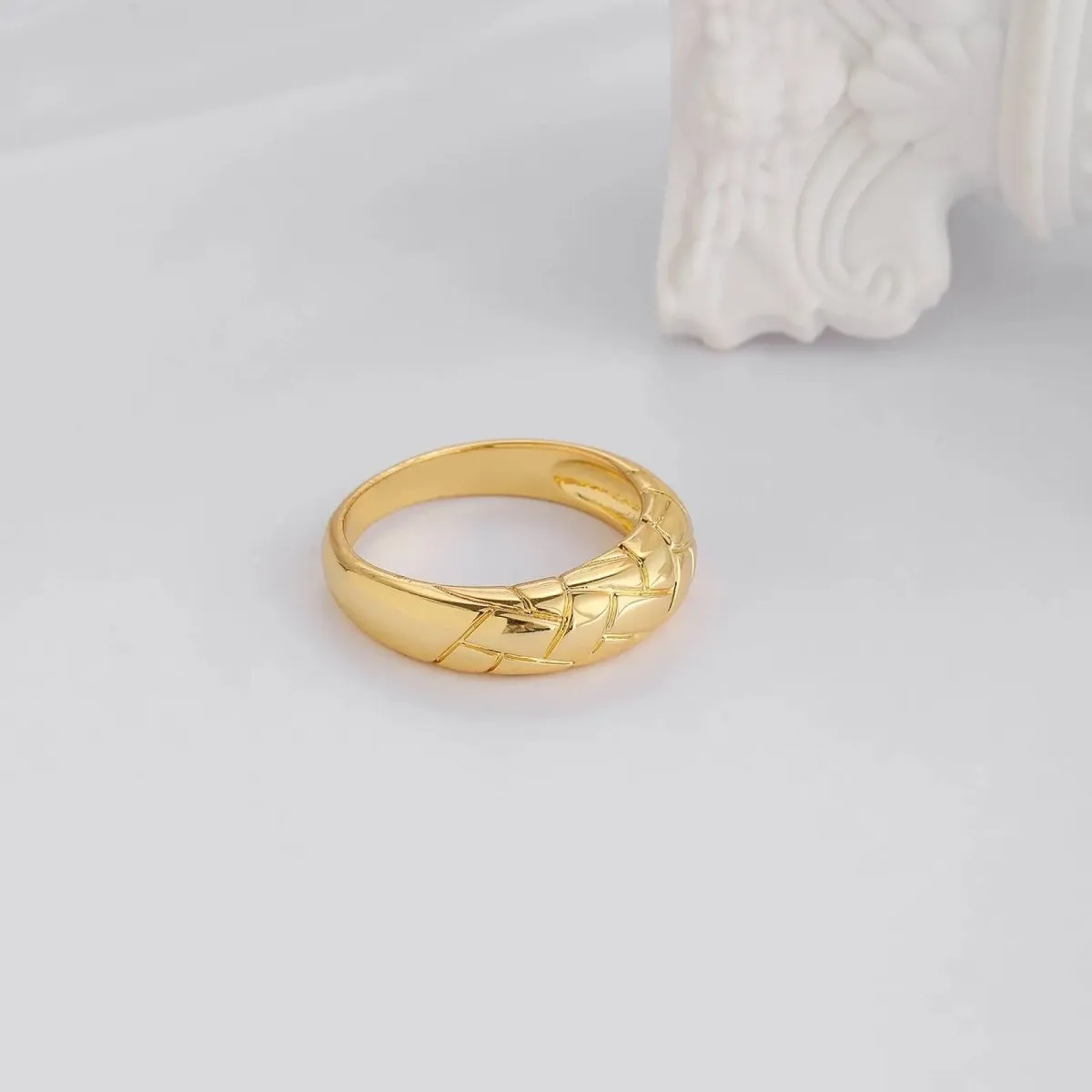 Kyerlyn Chunky Gold Rings Size 6 to 9