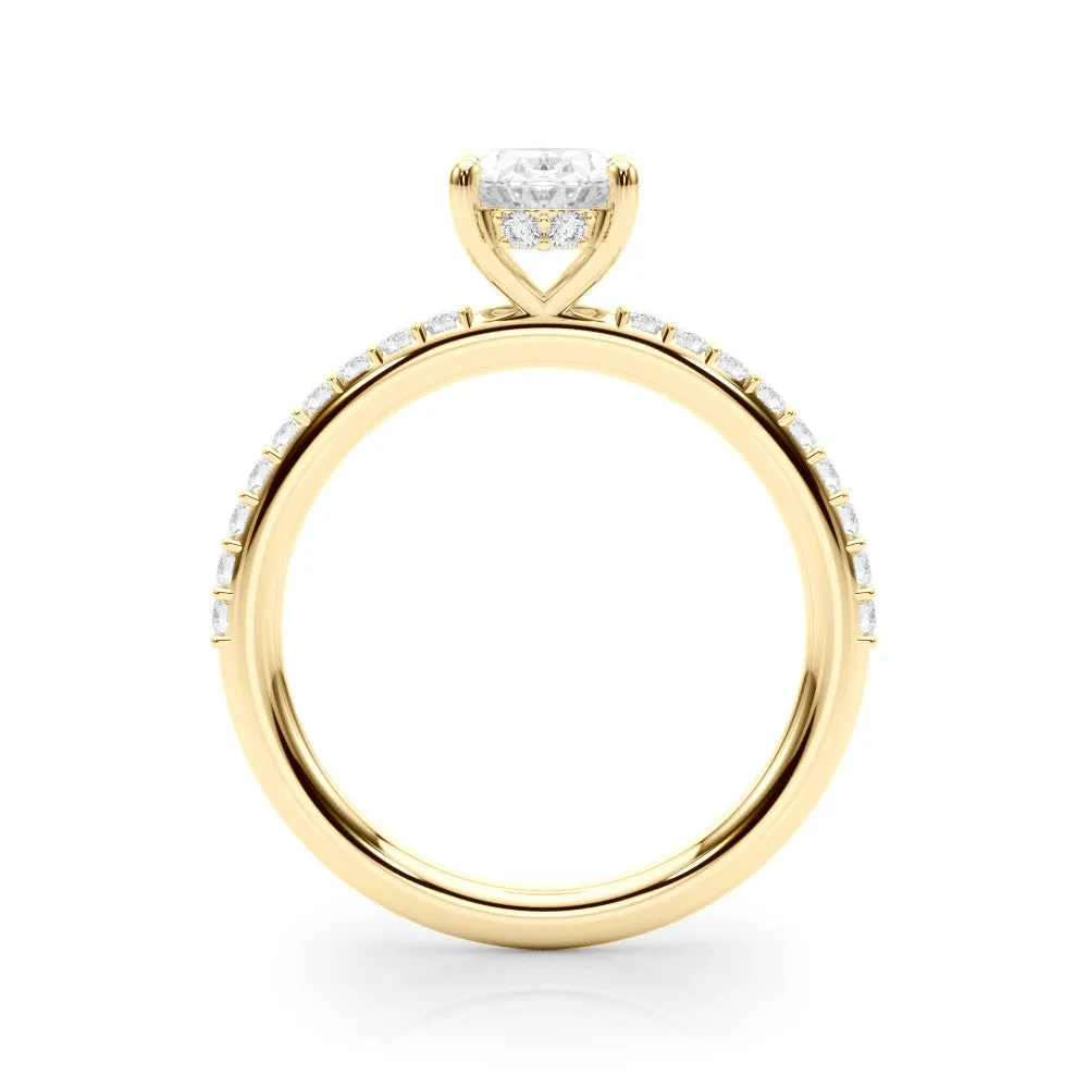 Ladies Hidden Halo Engagement Ring 51208