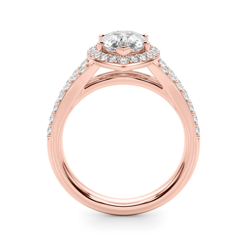 Ladies Split Shank Engagement Ring 51291