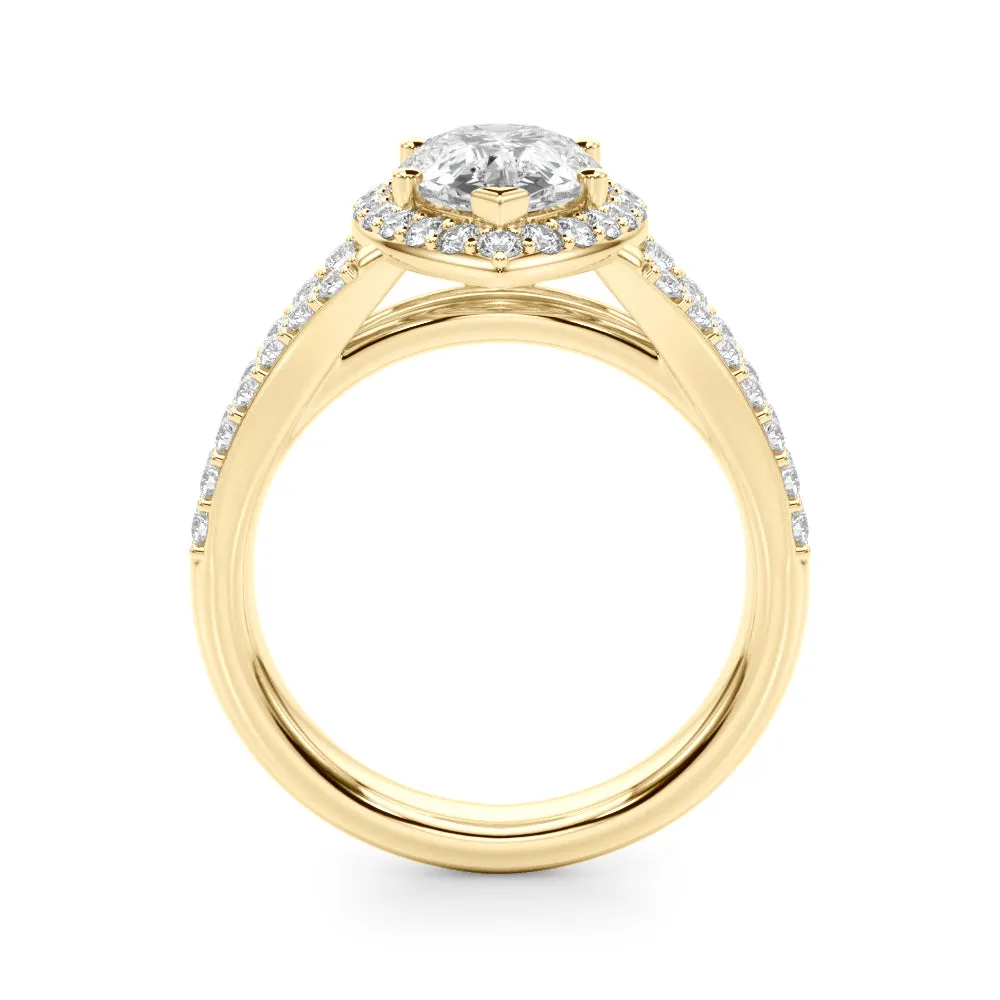 Ladies Split Shank Engagement Ring 51291