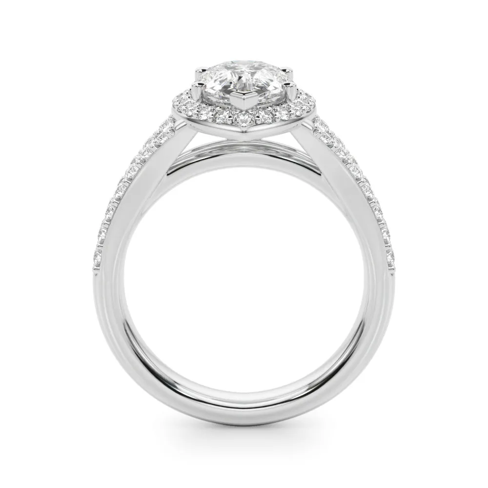 Ladies Split Shank Engagement Ring 51291