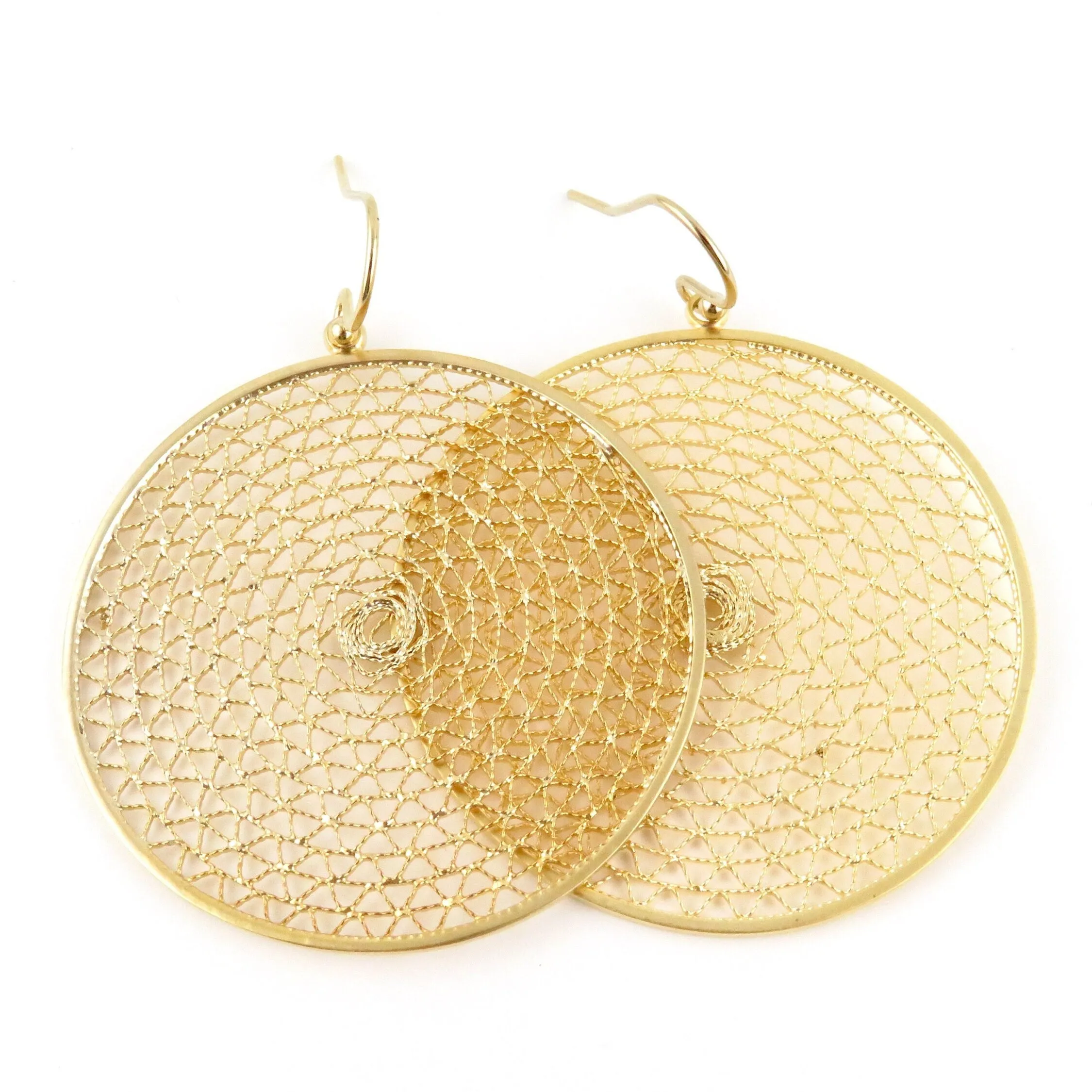Mesh Circle Earrings