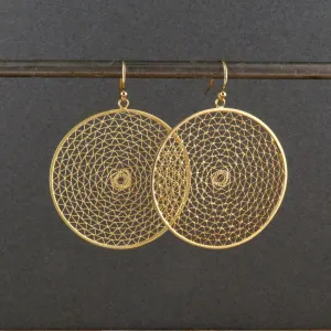 Mesh Circle Earrings