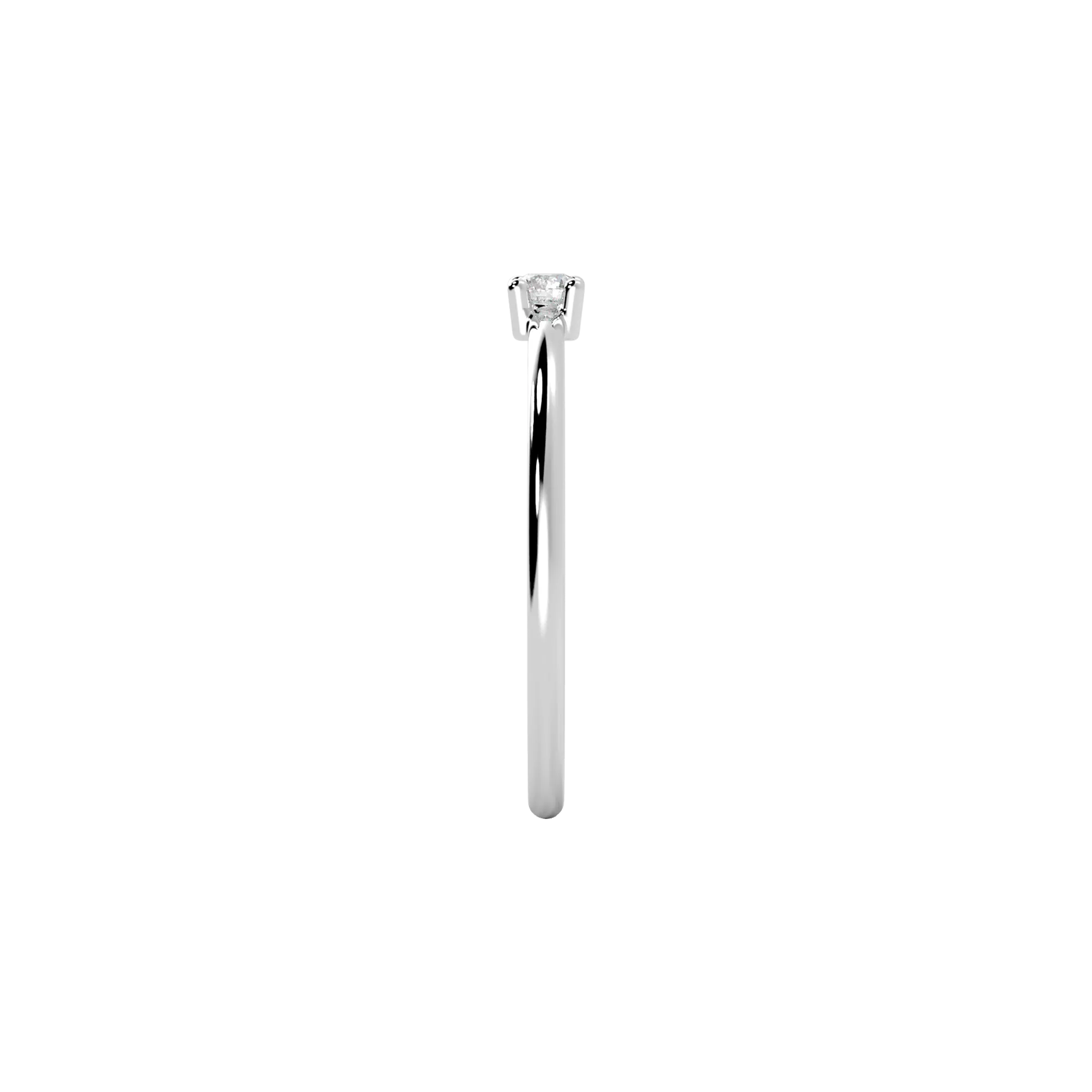 Mini solitaire ring