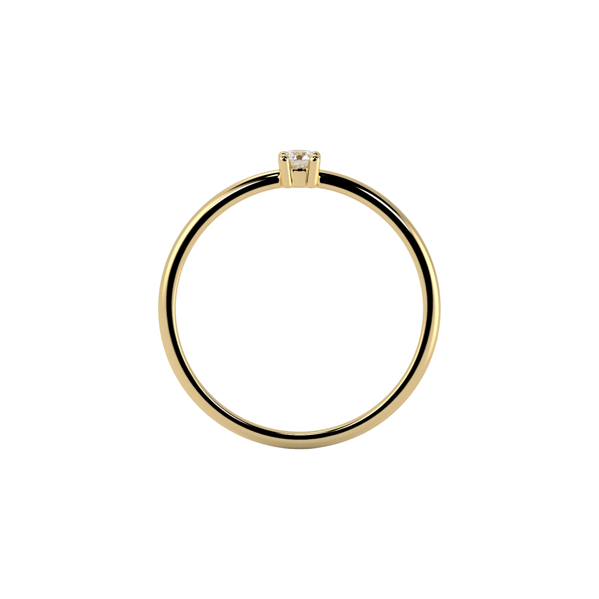 Mini solitaire ring