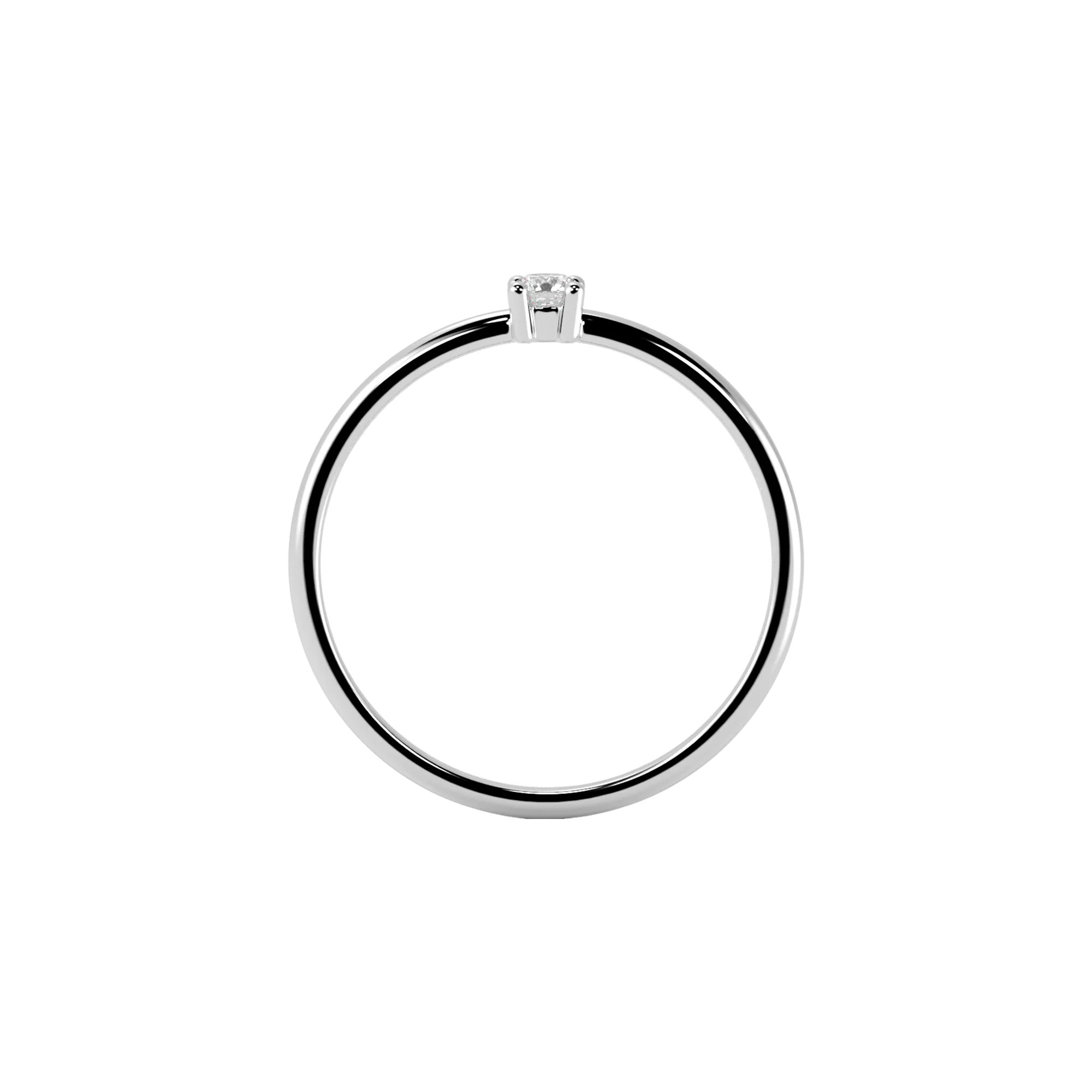 Mini solitaire ring