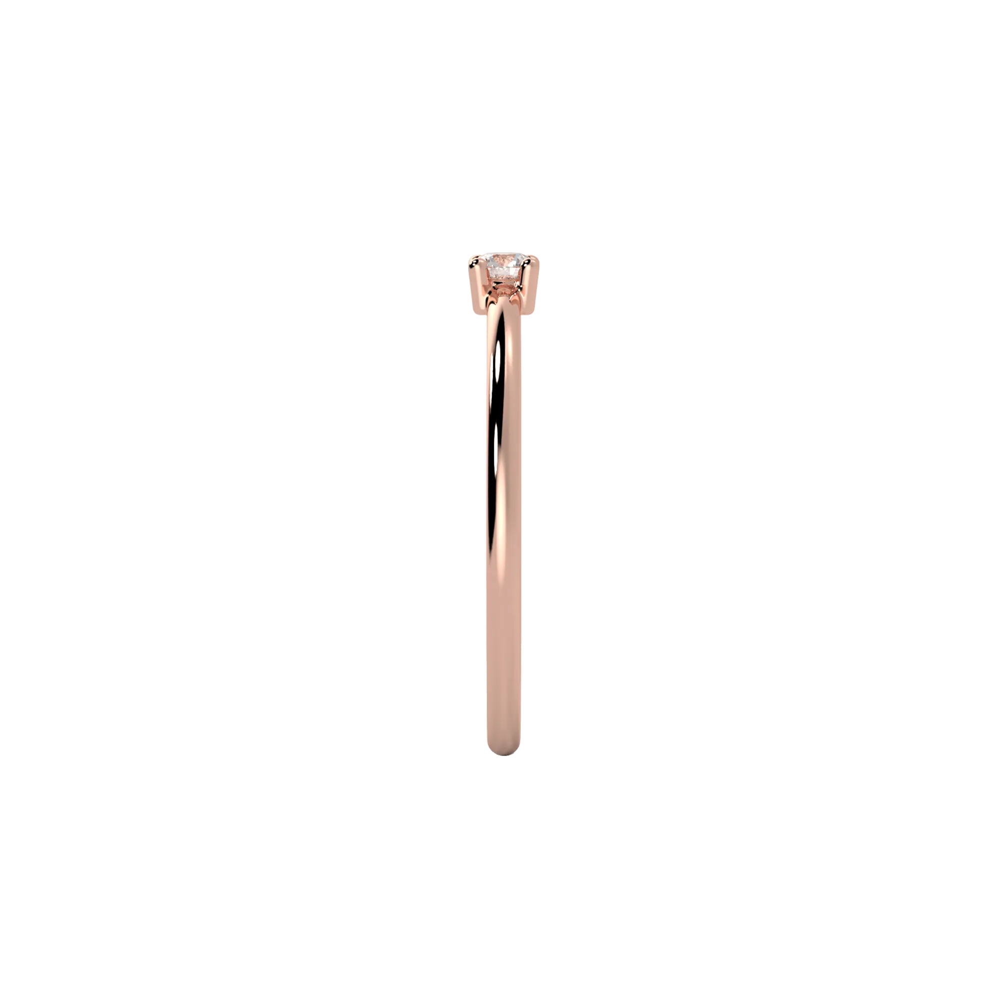 Mini solitaire ring
