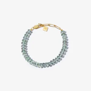 MINT AMETHYST CANDY BEADS BRACELET