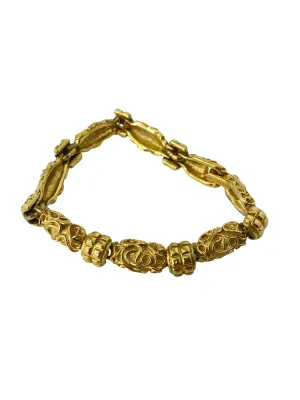 Monet Vintage 70’s Textured Link Bracelet