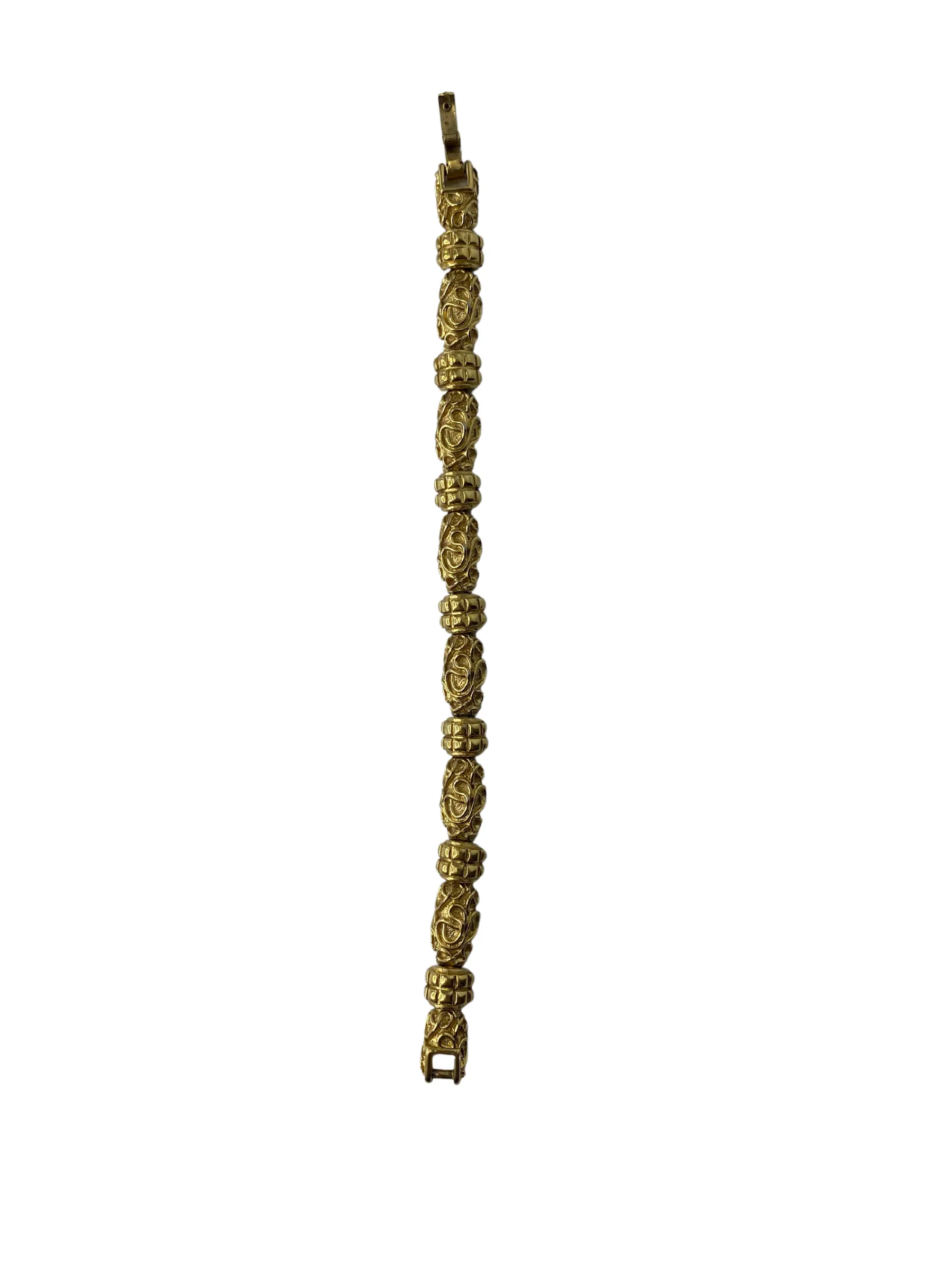 Monet Vintage 70’s Textured Link Bracelet