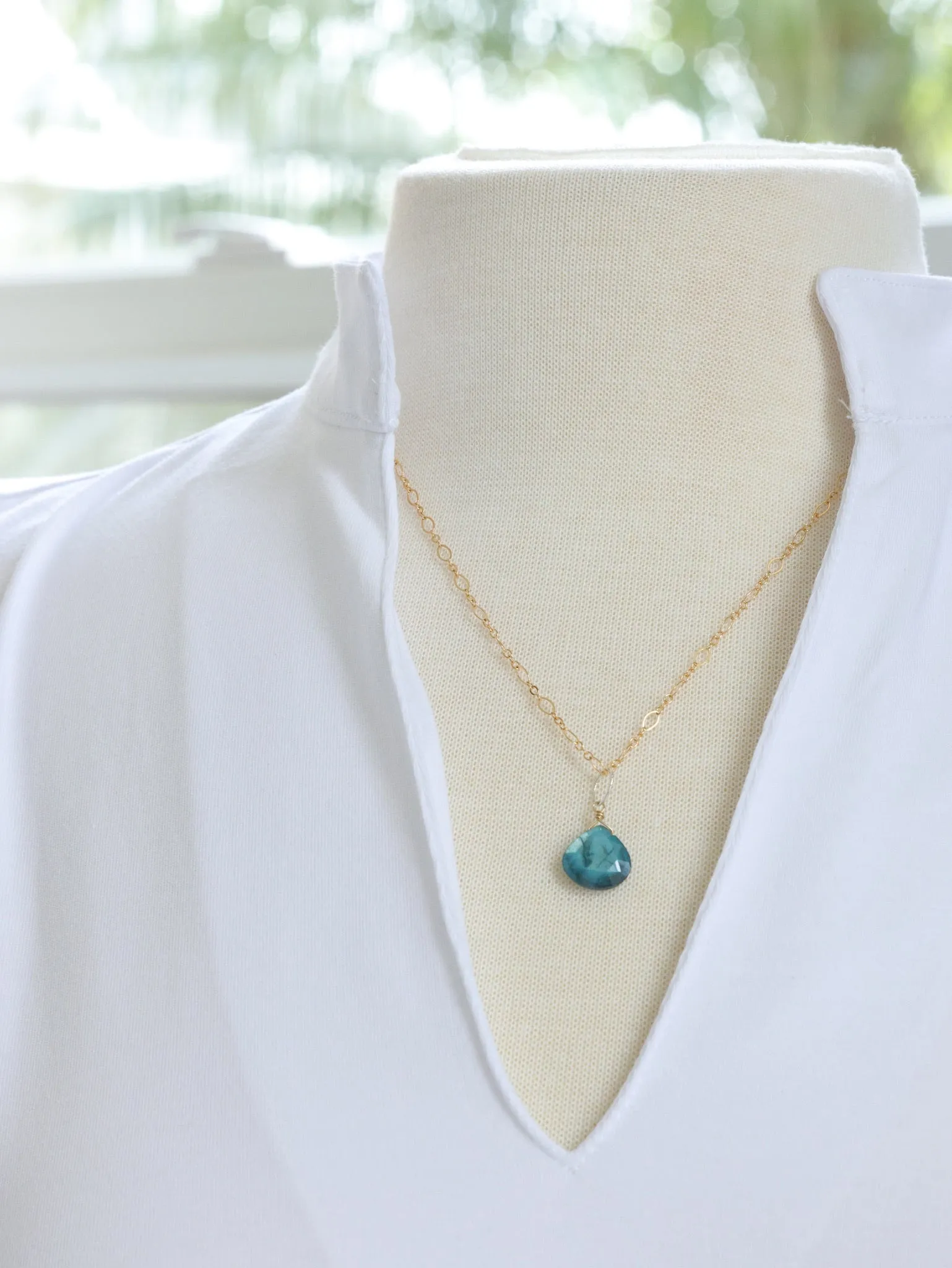 Mystic Royal Moonstone Necklace gold filled
