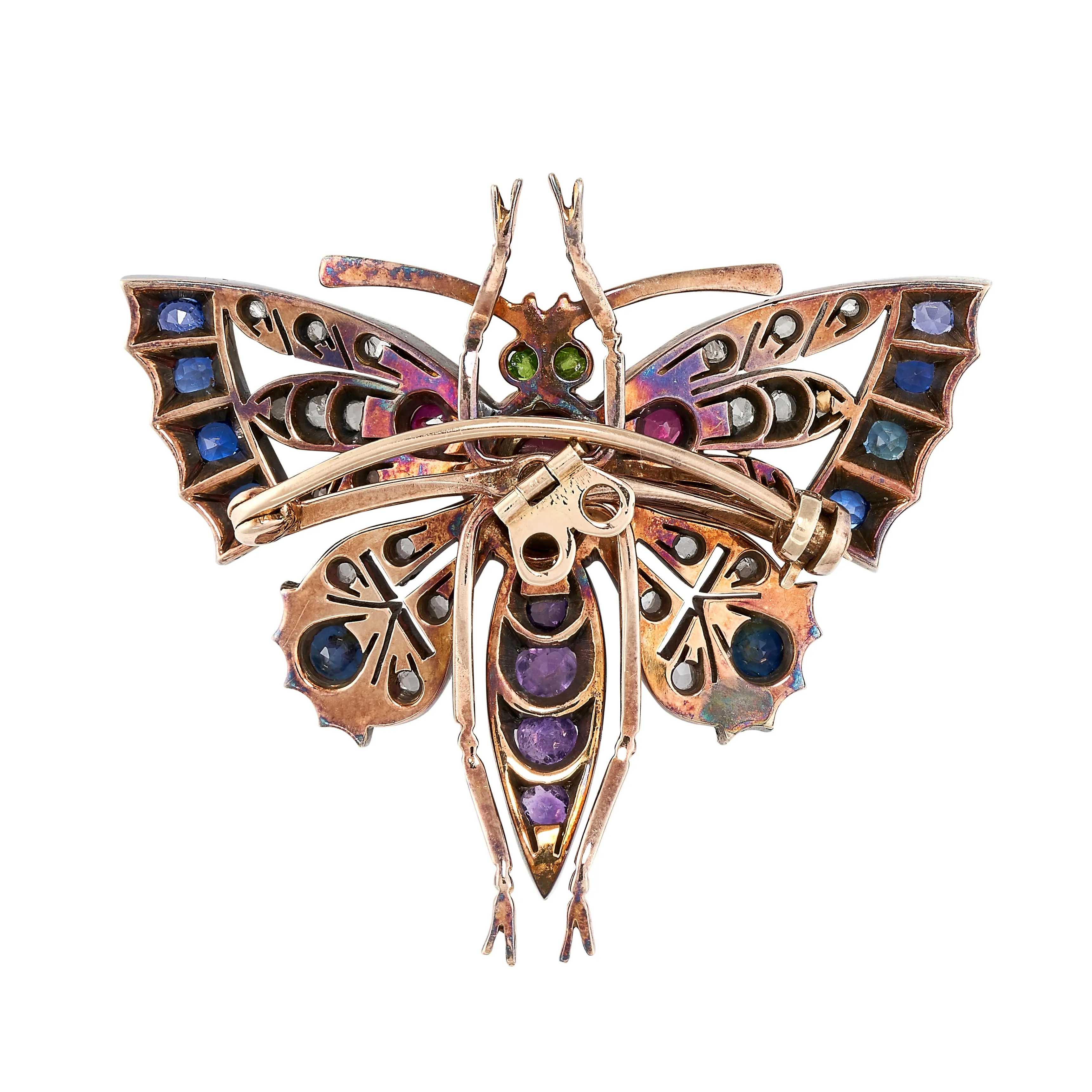 *NEW* Antique Butterfly Pendant/Brooch, various gemstones