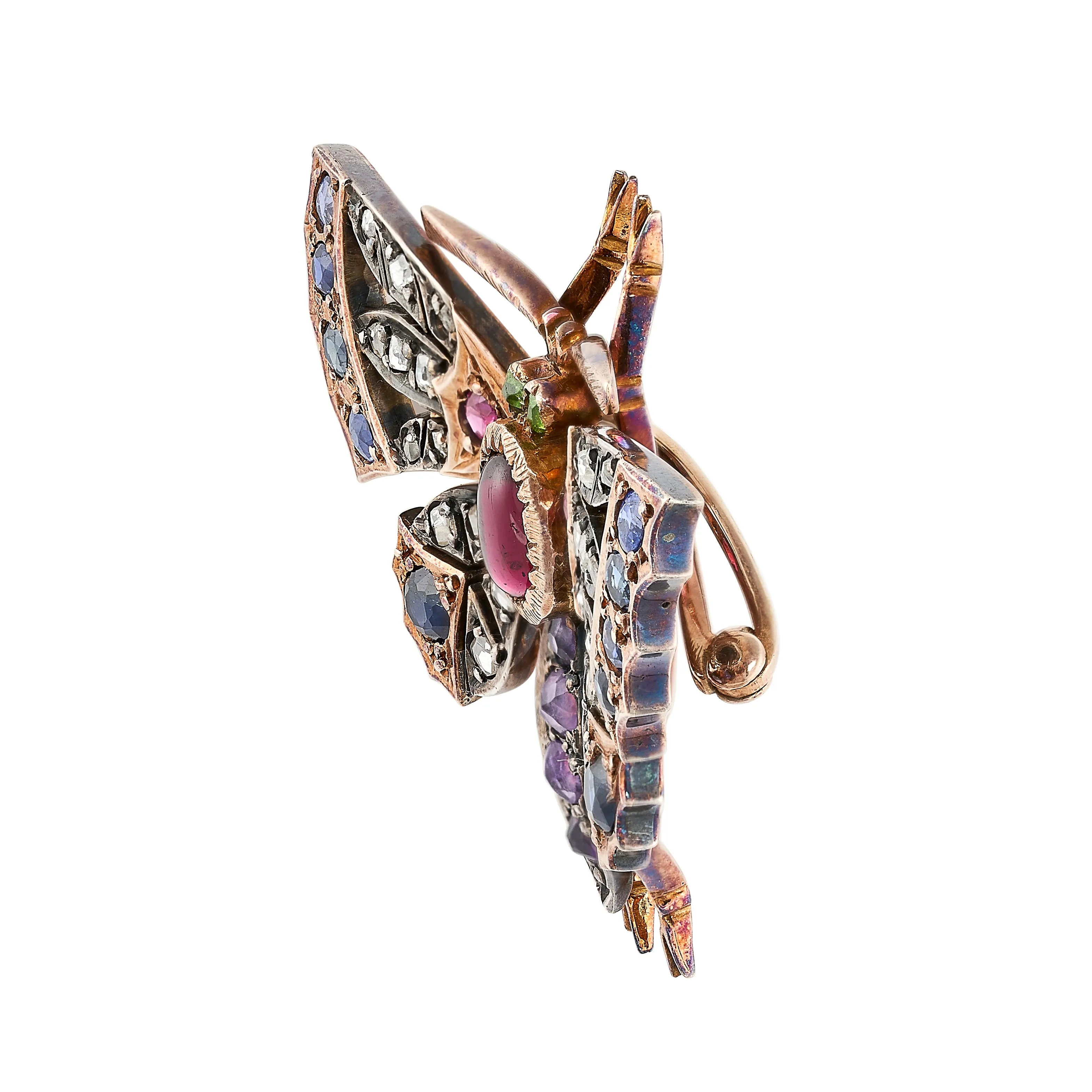*NEW* Antique Butterfly Pendant/Brooch, various gemstones