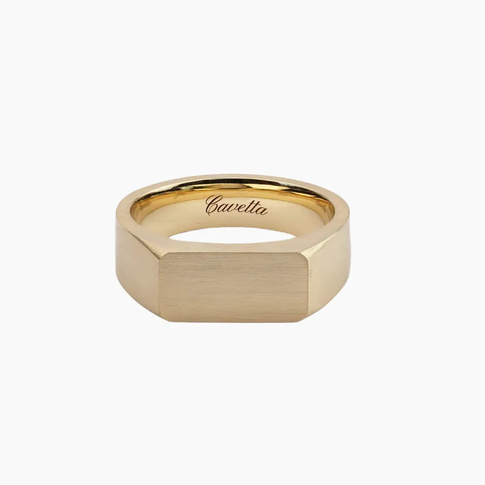 No. 6 (c) Chunky Solid Gold Ring