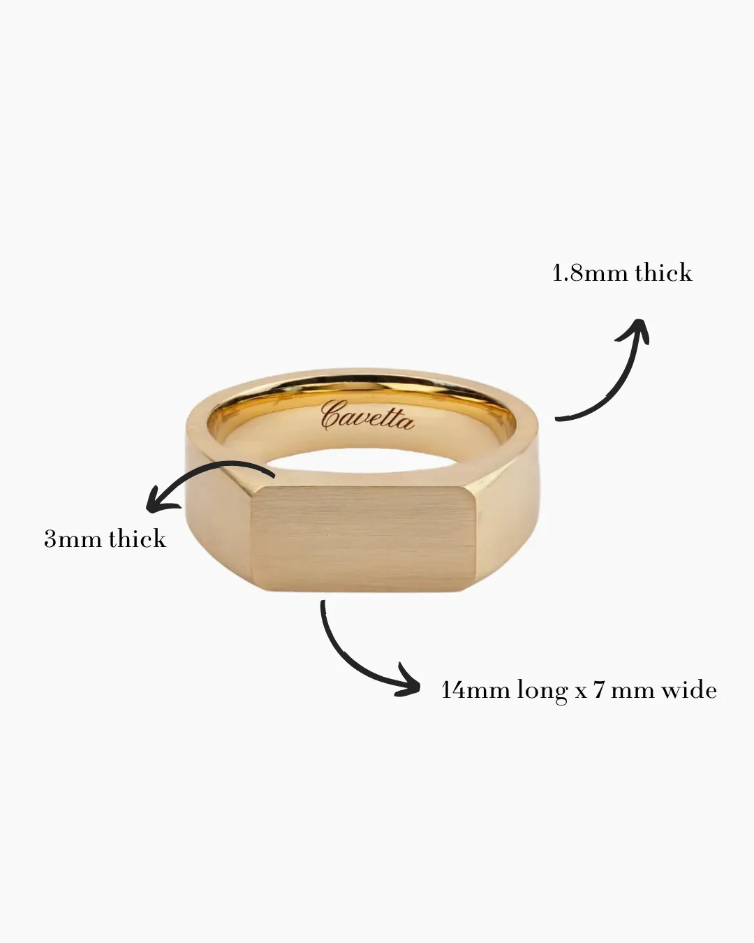 No. 6 (c) Chunky Solid Gold Ring