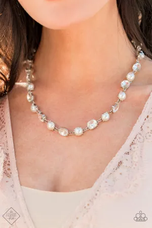 Paparazzi Necklace Fashion Fix Jan 2021 ~ Go-Getter Gleam - White