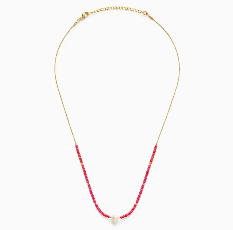 Pearl Miyuki Bead Necklace