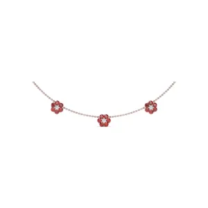 Petals Of Love Ruby Necklace