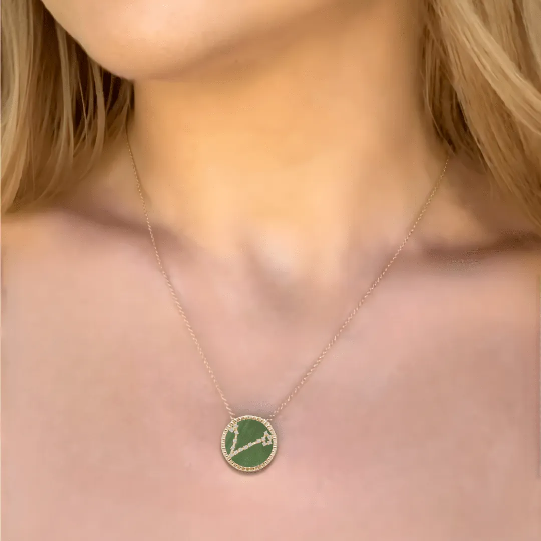 Pisces Necklace, 18k Gold