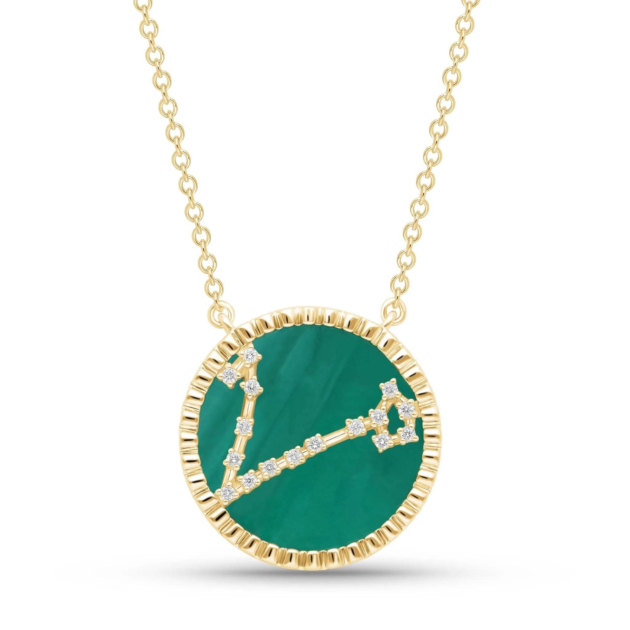 Pisces Necklace, 18k Gold