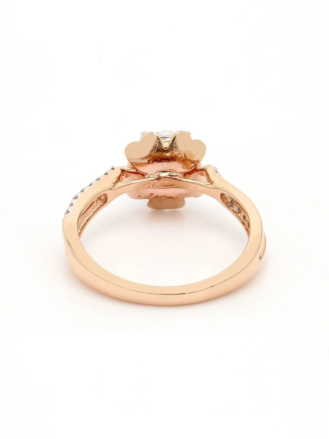 Real Diamond Illussion Cluster Ring