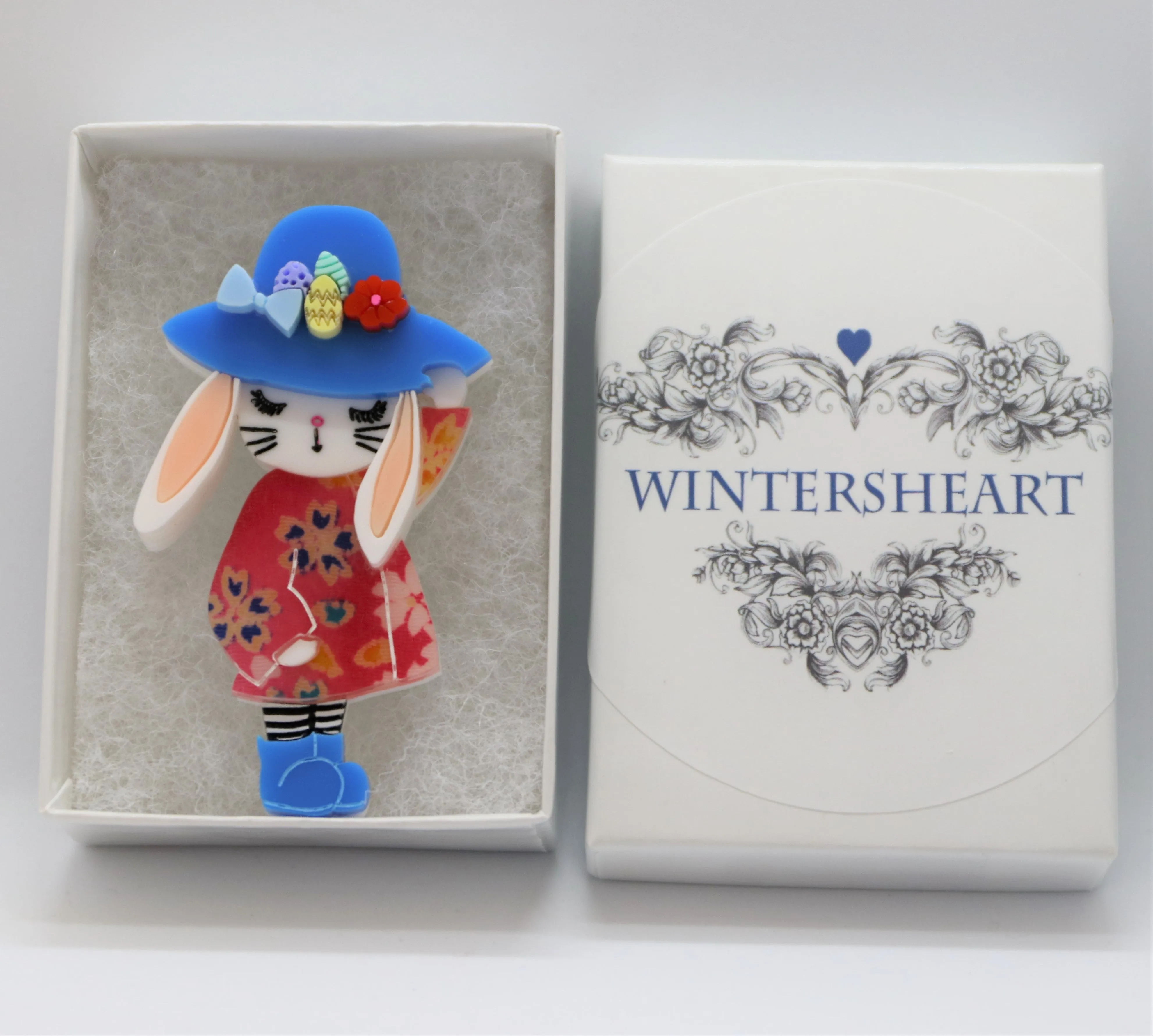 Ruby - Easter Hat Parade Rabbit Brooch