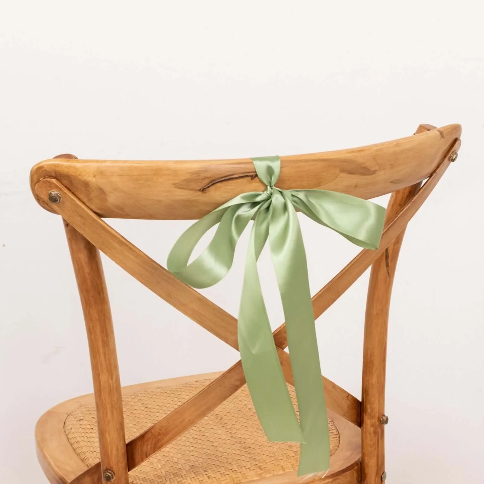 Sage Green Single Face Decorative Satin Ribbon 50 Yards 1.5"