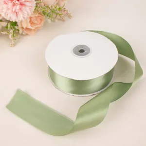 Sage Green Single Face Decorative Satin Ribbon 50 Yards 1.5"
