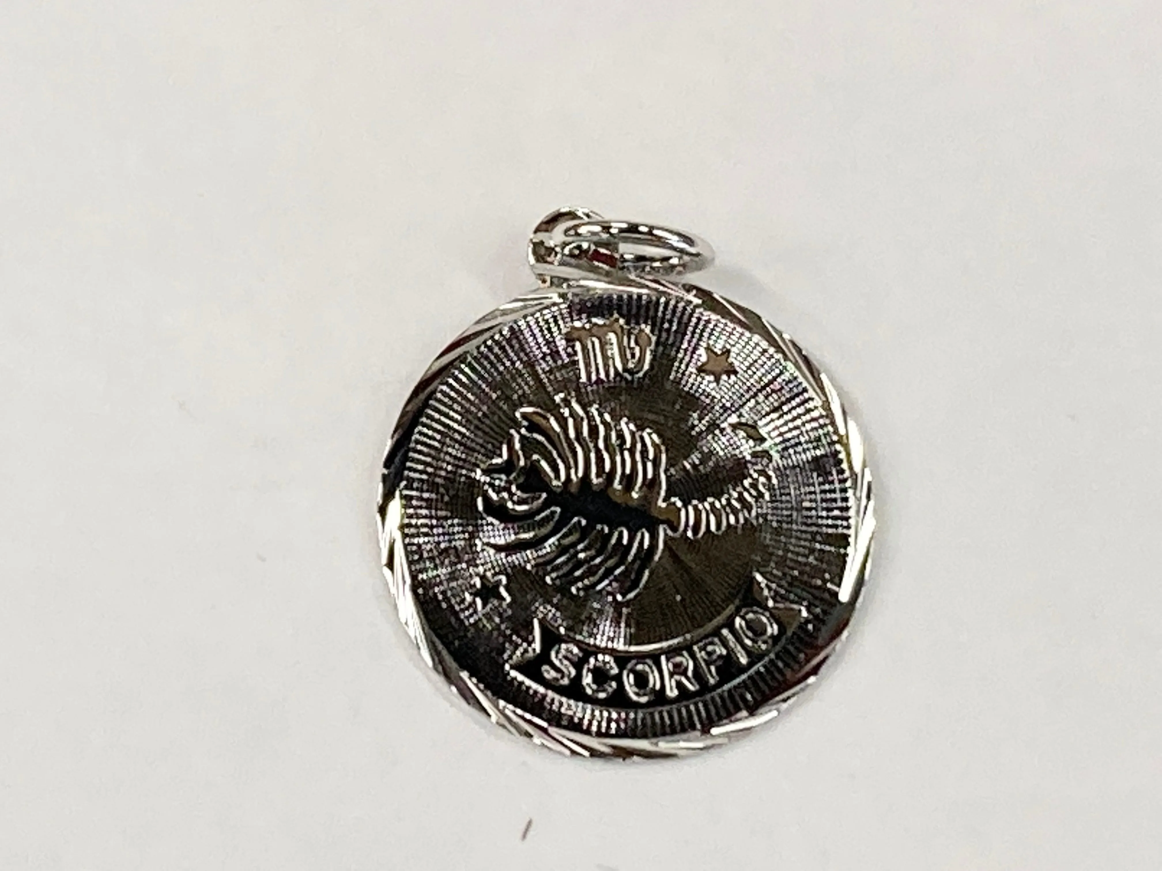 Scorpio Silver Charm