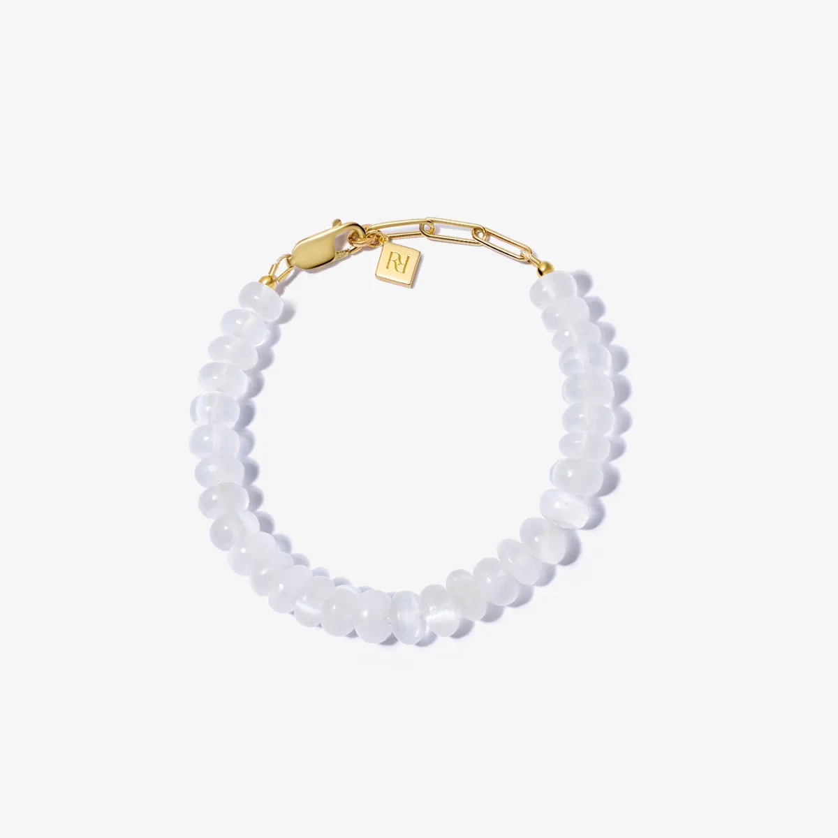 SELENITE CANDY BEADS BRACELET (8MM)