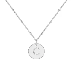 Silver Alphabet C Necklace