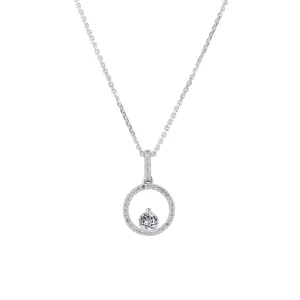 Silver Confetti White Topaz & Diamond Necklace