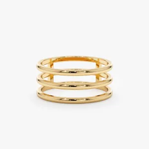 Solid Gold Triple Band, Makenna