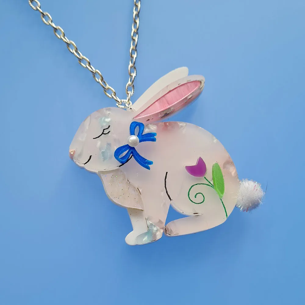 Spring Bunny Necklace by Cherryloco Jewellery - 14956