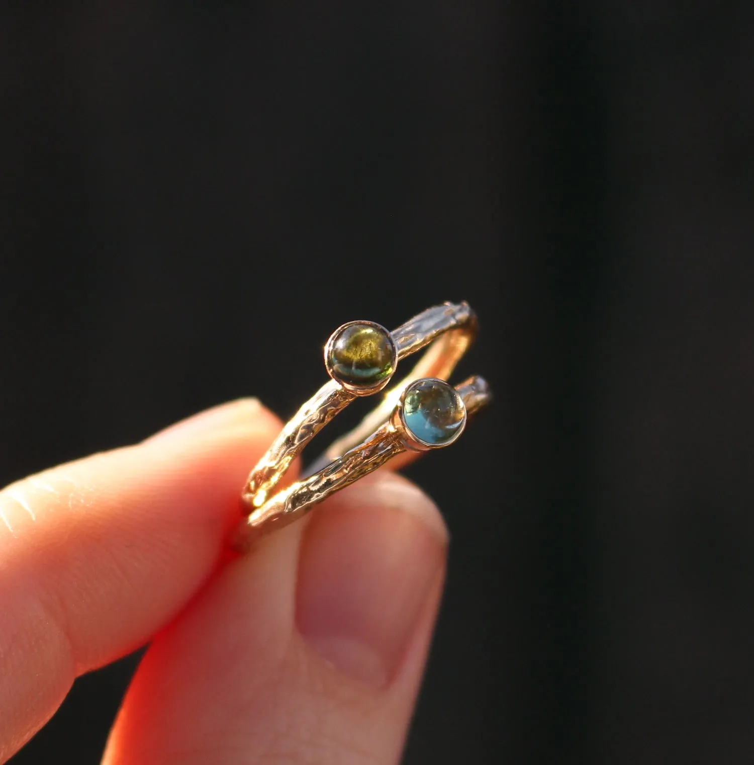 Stackable Tourmaline Rings