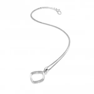 Sterling Silver Behold White Topaz Large Pendant DP781