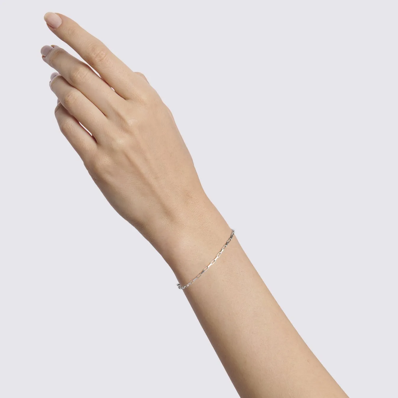 Sterling Silver Box Chain Bracelet with Handmade Toggle Closure