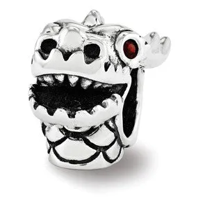 Swarovski Chinese New Year Dragon Charm Bead in Sterling Silver