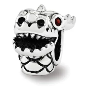 Swarovski Chinese New Year Dragon Charm Bead in Sterling Silver