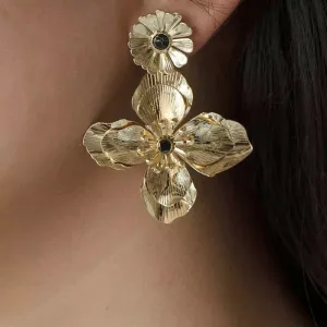 Tammi Double Flower Drop Earrings