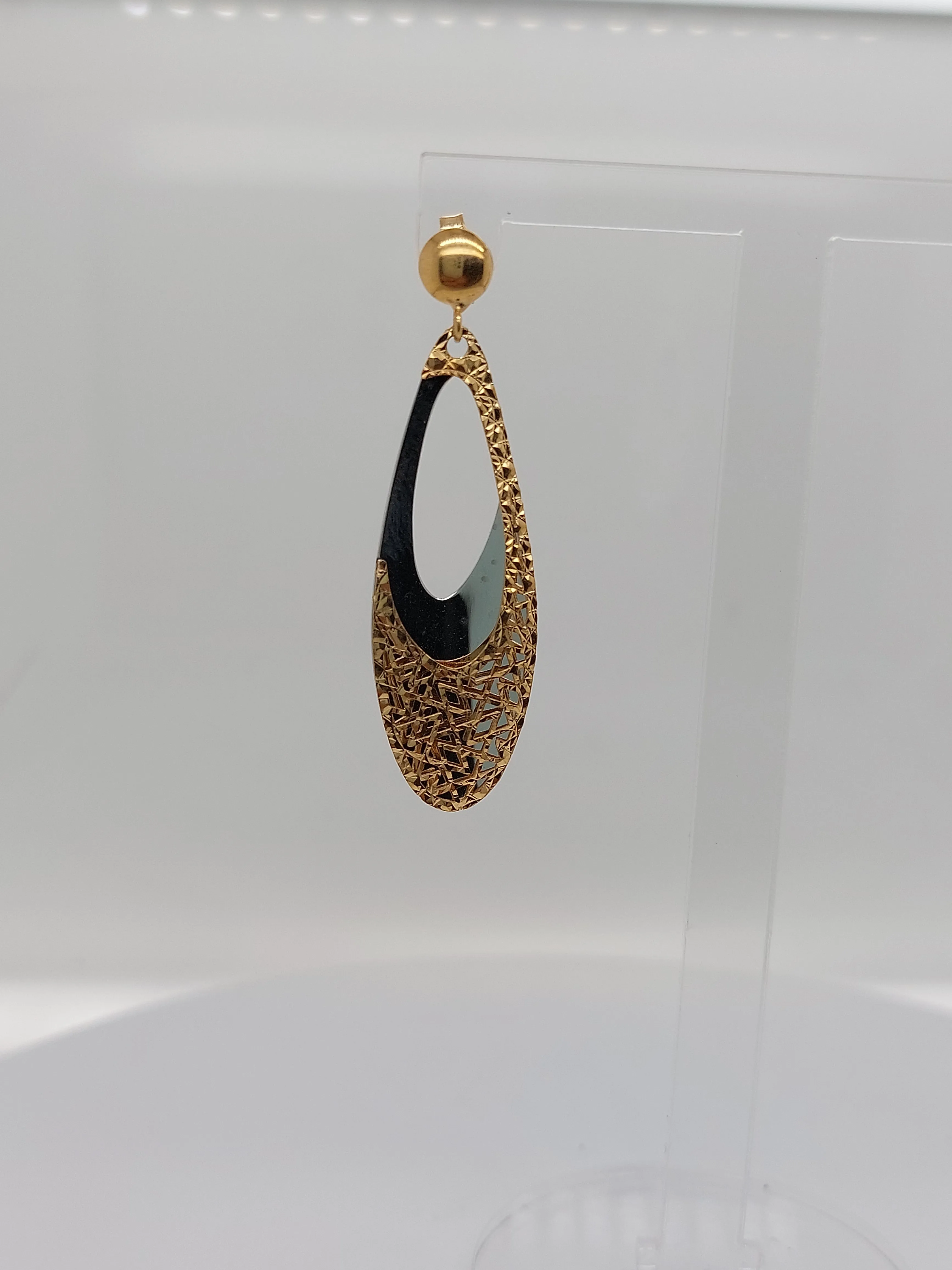 Teardrop Fretwork Earrings
