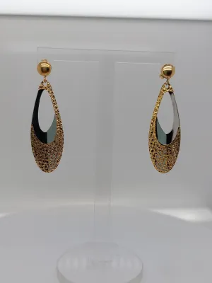 Teardrop Fretwork Earrings