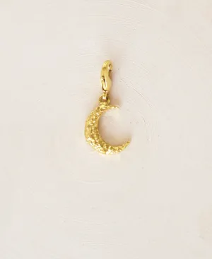 Textured Moon Charm