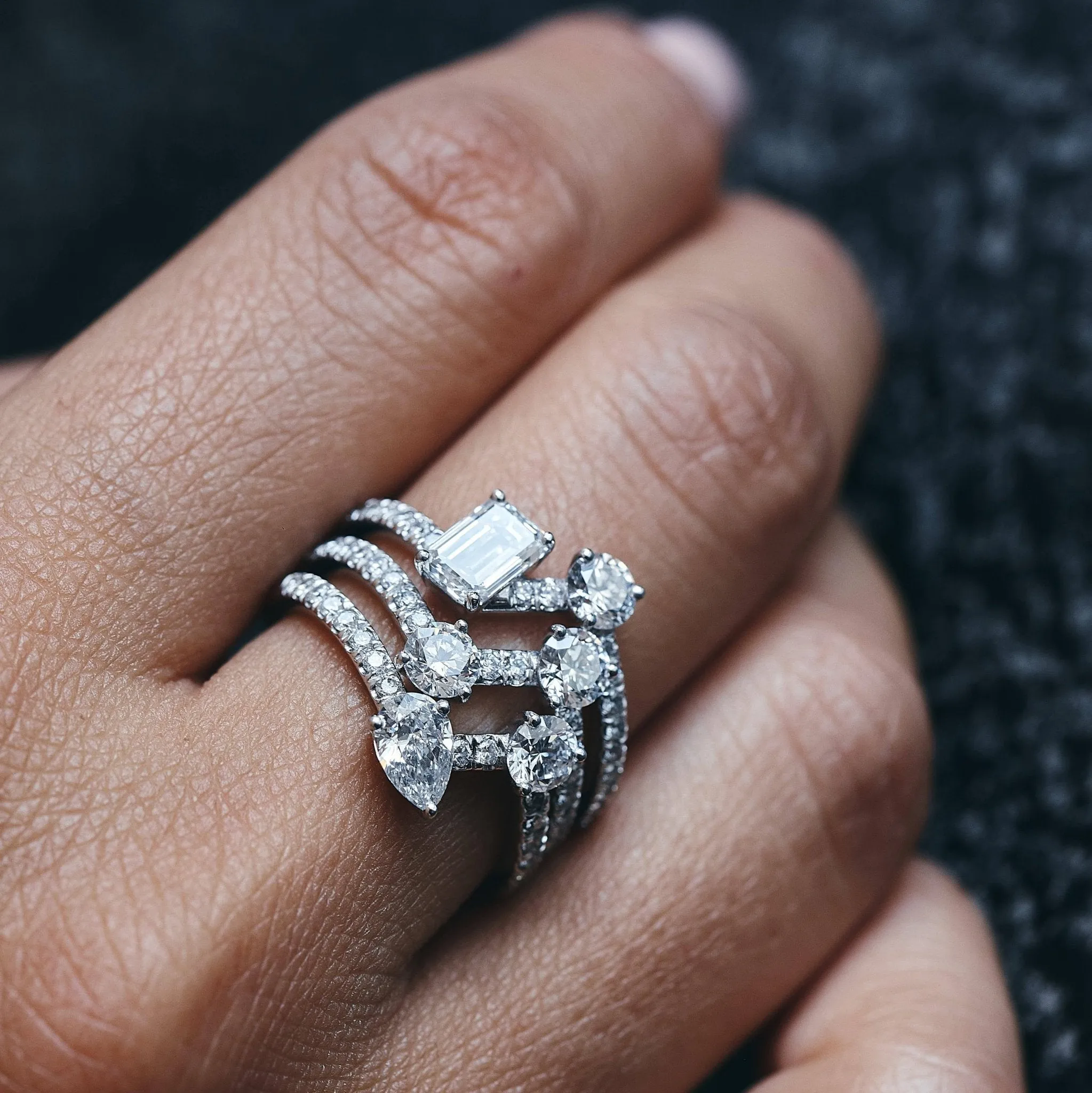 Toi Moi pavée ring I