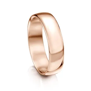 Traditional 6mm Wedding Ring in 9ct Rose Gold